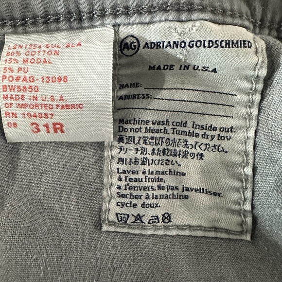 Adriano Goldshmied The Edie Mid Rise Skinny Straight Jeans Gray Size 31 - Picture 10 of 11